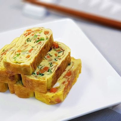 야채 계란말이 Rolled Omelet