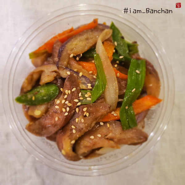 가지볶음 Stir fried eggplant