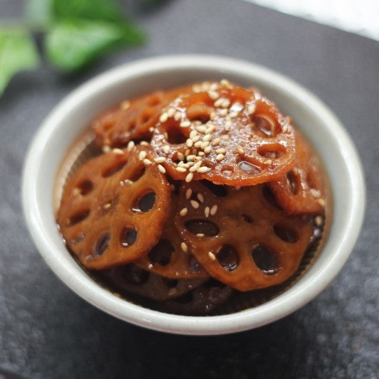 연근조림 Braised lotus root in Soy sauce